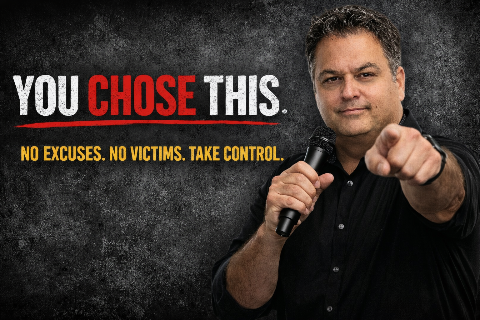 YOU CHOSE THIS program anchor image representing personal responsibility and choice control