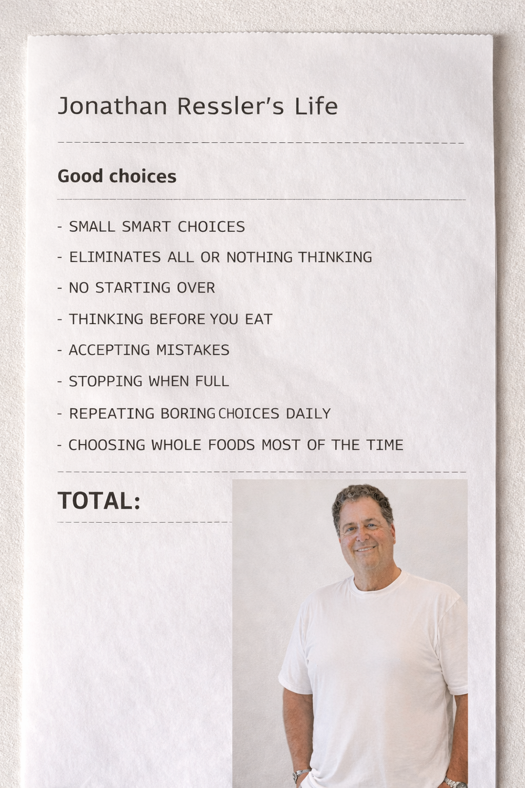 Jonathan Ressler after weight loss