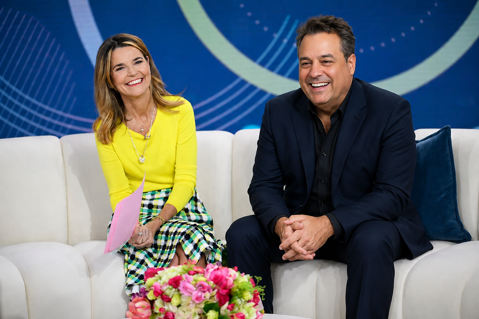 Jonathan Ressler with Savannah Guthrie on the Today Show, NBC